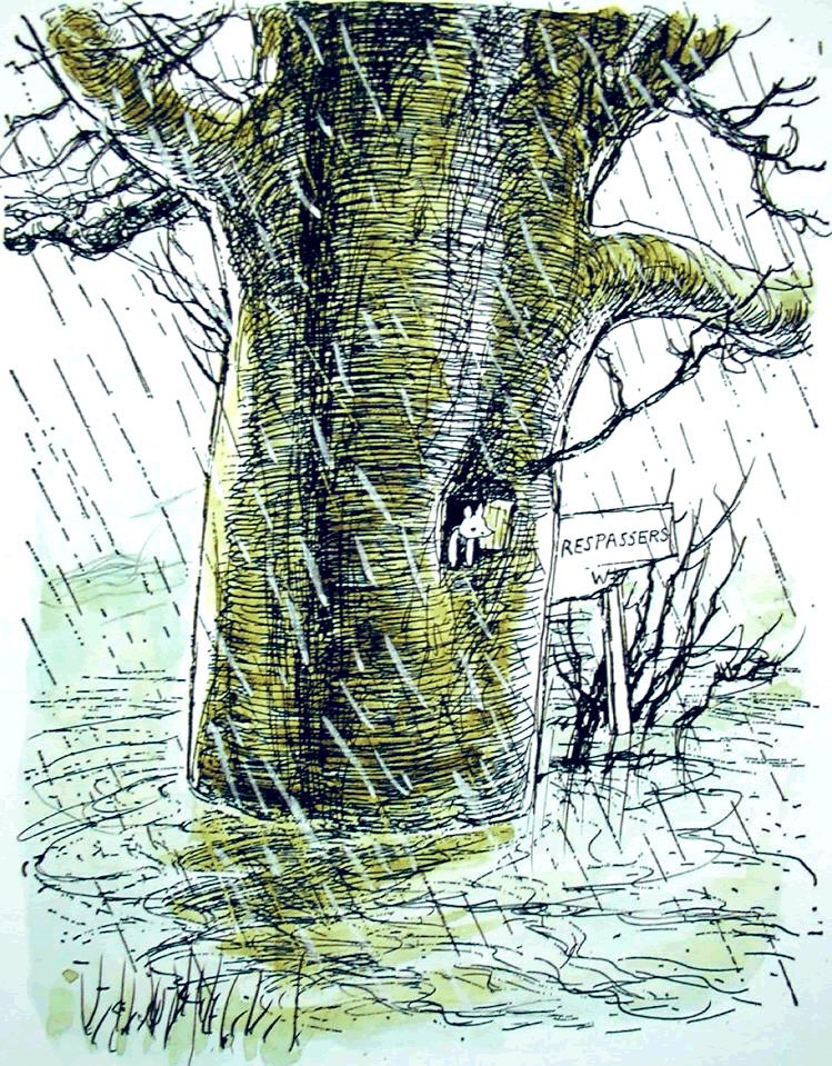 It rained and it rained and it rained. Piglet told himself that never in all his  life, and he was goodness knows how old - three, was it, or four? - never had he seen so much rain. Days and days and days. “If only,” he thought, I had been in Pooh’s house.”~A.A.Milne #rain #flood