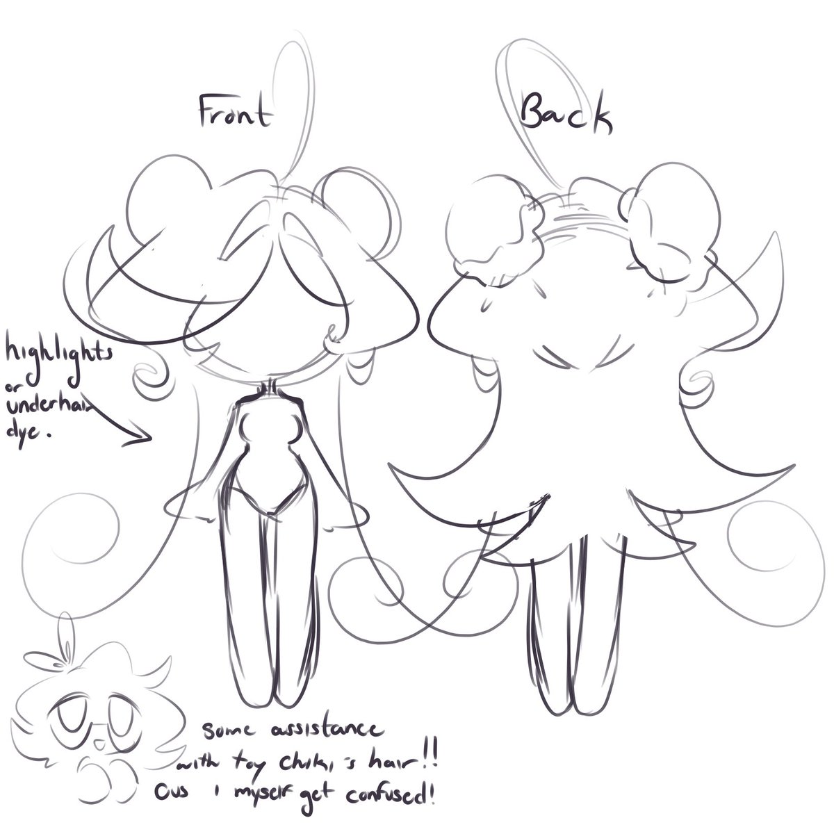 cmfybnny's tweet photo. toy chiki hair reference !! https://t.co/fGGDjoOPU4