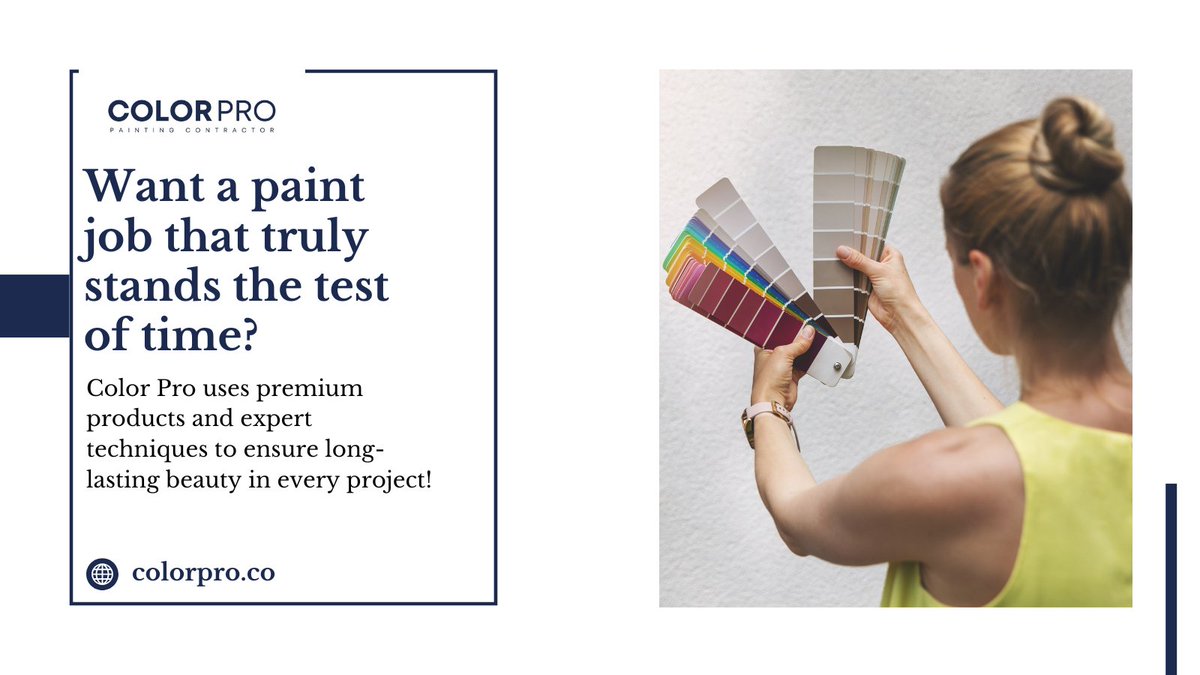 Want a paint job that truly stands the test of time?

Color Pro, the trusted painting company in Portland, brings premium products and expert techniques to every project. 
#ResidentialPainting
#commercialPainting
#Exteriorpainting
#Interiorpainting
#PAINTINGSERVICES