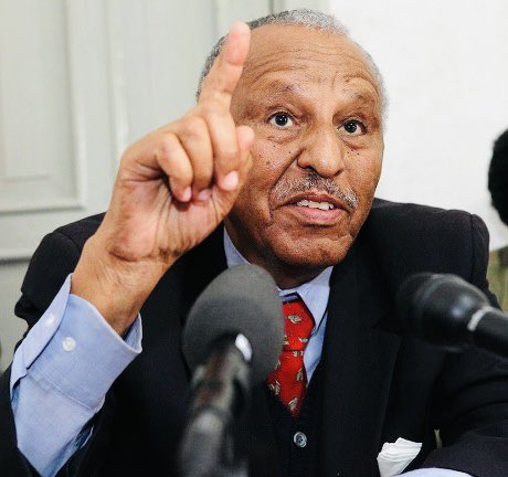 BMLenjiso's tweet photo. A statue opposition political figure and well known businessman, Bulcha Demksa passed away. 

Obbo Bulcha who served as State Minister of Finance under Emperor Haile Selassie, represented Ethiopia at the World Bank, and later worked with the United Nations. After returning to Ethiopia in 1991, he established the Awash International Bank in 1994 & Oromo Federalist Democratic Movement (OFDM), one of Ethiopia's significant opposition political parties in 2005. Obbo Bulcha has been vocal in his opposition to the government of the late Prime Minister Meles Zenawi and has been recognized by international media for his political stance. He has authored a book titled "My Life; My Vision for the Oromo and Other Peoples of Ethiopia," which discusses his life experiences, and his vision for Ethiopia's political landscape. 

The humble man has passed away at the age of 94. May his soul rest in eternal peace!