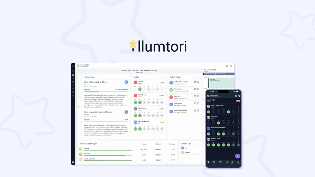 PANIhq's tweet image. Illumtori helps you track tasks, goals, and habits in one place. Boost your productivity with seamless calendar sync and insightful analytics!

👉 Check out Illumtori now: l.groww.one/as-illumtori