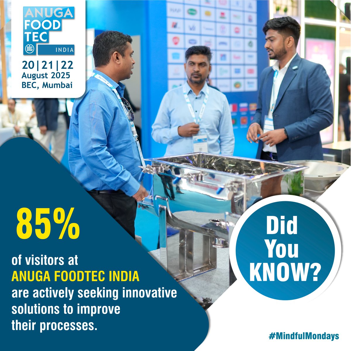 IndiaFoodtec's tweet photo. Don’t miss the chance to exhibit at Anuga FoodTec India and connect with 85% of visitors actively seeking innovative solutions.
 
 Book your stall: https://t.co/UZDILTZTfv
 2024 Post Show Report: https://t.co/pvghiwDvkm https://t.co/G4ttXWzAck