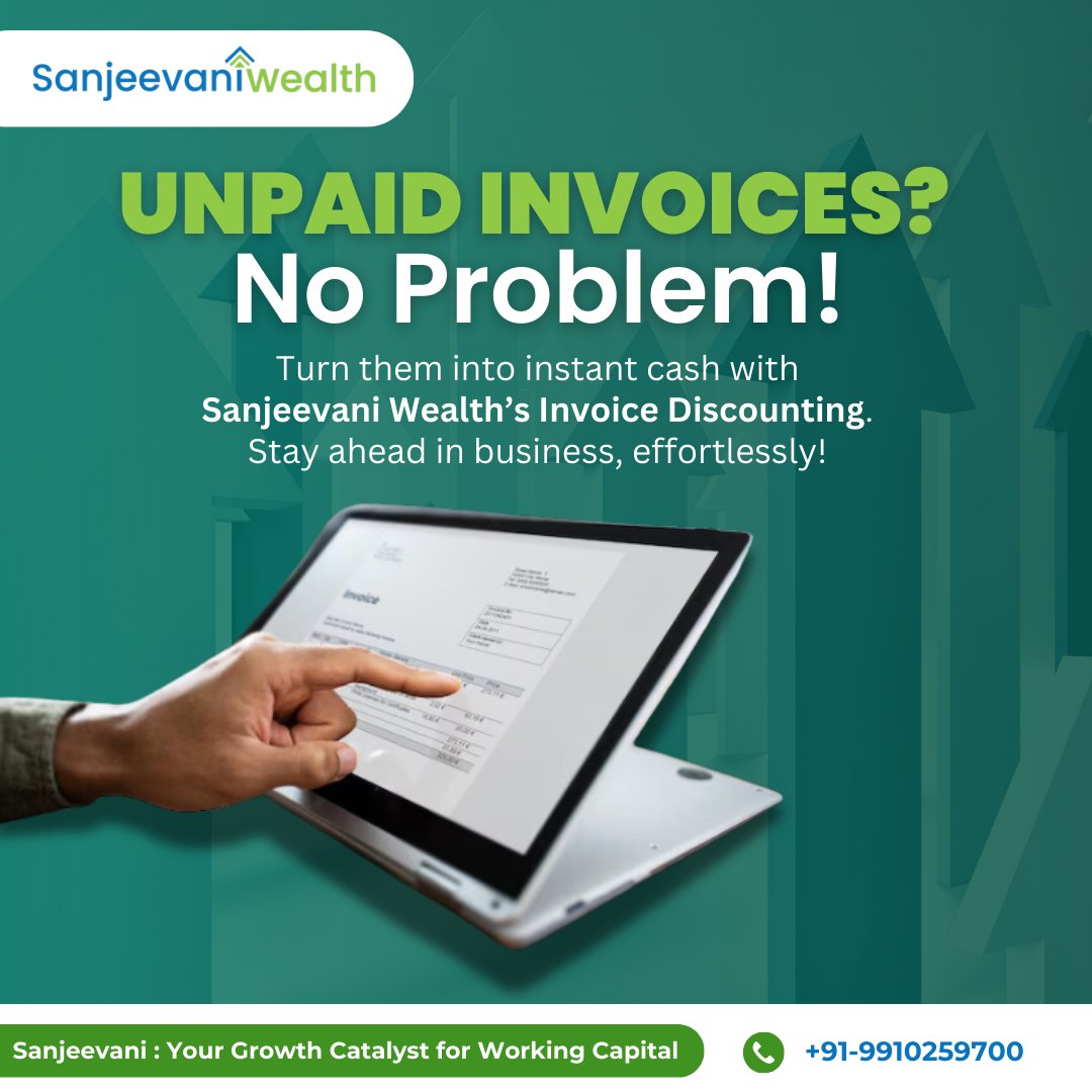 Sanjeevani_wg's tweet image. No more delays, no more cash flow worries—just seamless access to funds to keep operations smooth and growth on track.  Let’s make progress happen! 
#SmartFinancing #InvoiceSolutions #SanjeevaniWealth #CashFlowUnlocked #FinanceFreedom #InvoiceDiscounting #Finance #SMEGrowth