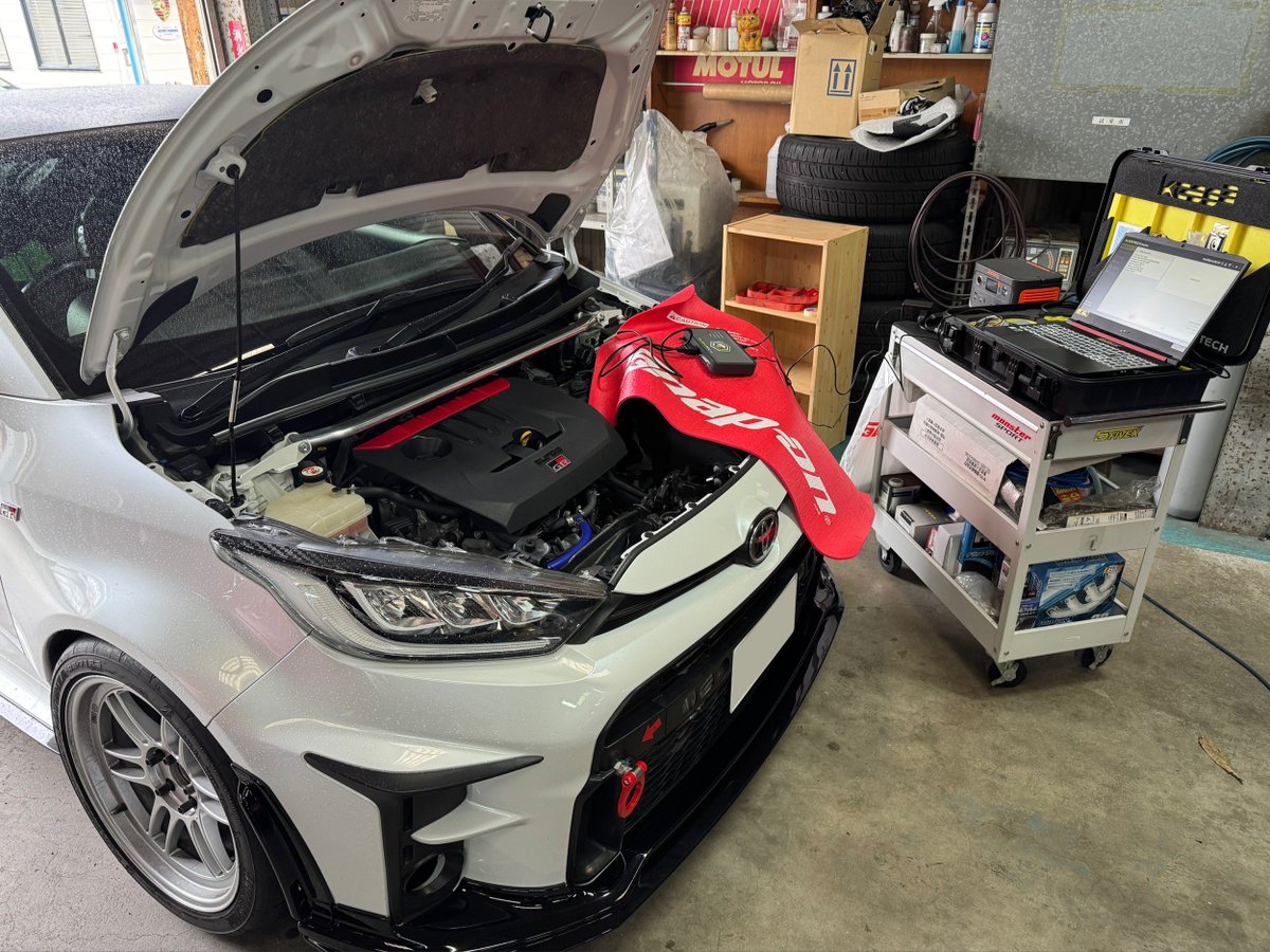 nandi_unko's tweet photo. 本日より仕事初め、早速のご依頼ありがとうございました!
#alientech #alientechjapan #エイリアンテック #エイリアンテックジャパン #gxpa16 #grヤリス #サウスガレージ https://t.co/yEH1DjIATA
