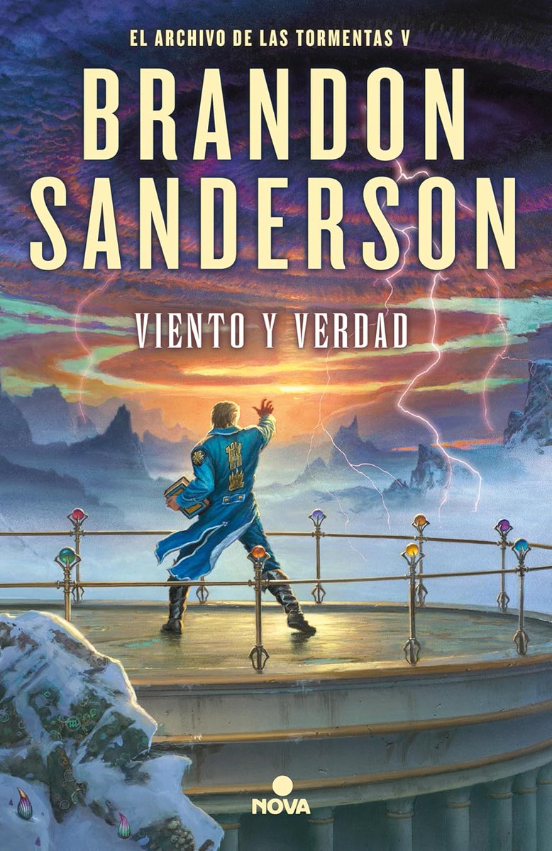 Titoaur's tweet image. Voy pasar aquí el fijado, de los libros que voy leyendo, porque el otro es ya mas largo, que un día sin almorzar. Actualmente estoy con Viento y verdad de  @BrandSanderson , saboreando el libro, despacito y con buena letra