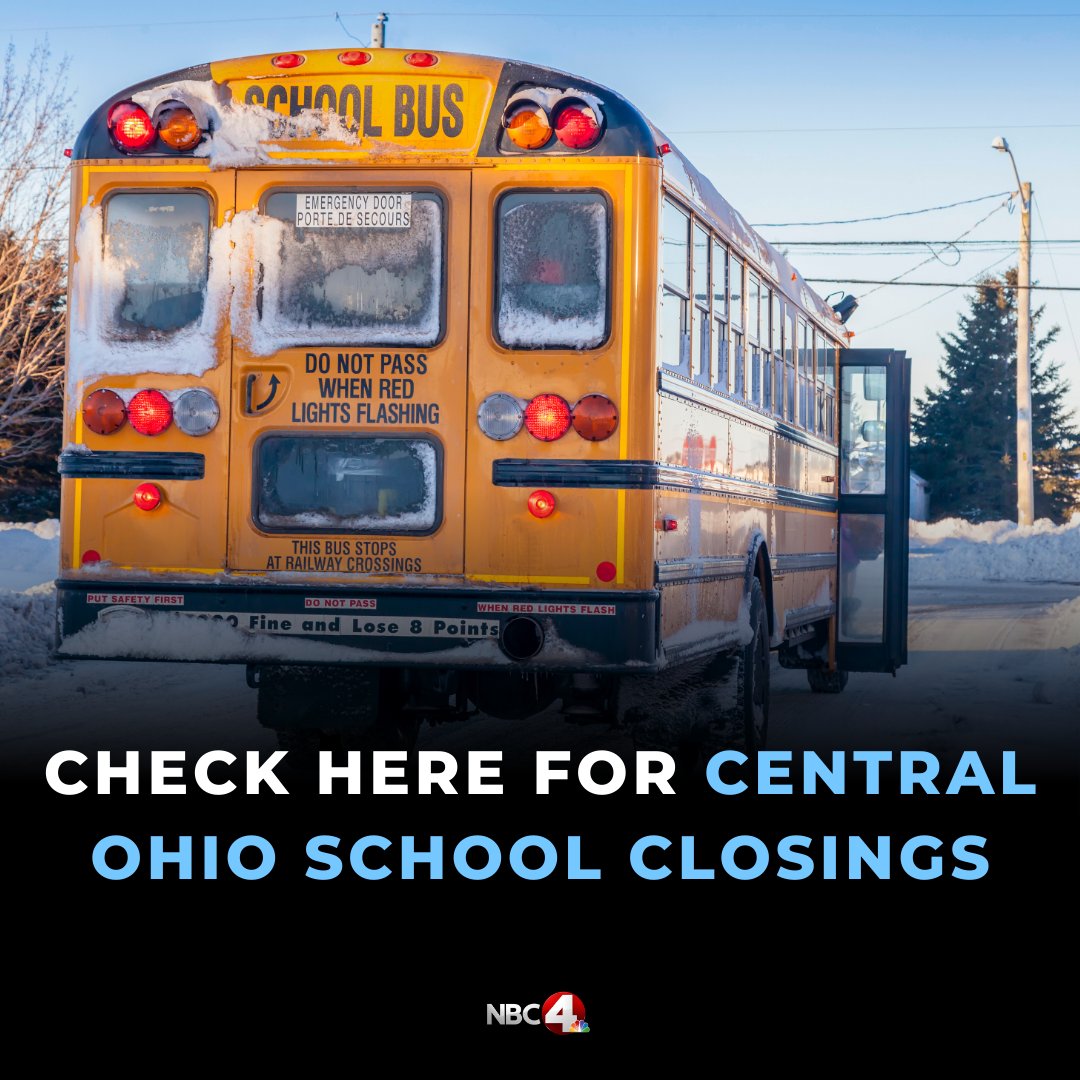 Here's the latest list of school closings and delays in central Ohio. nbc4i.co/4a47ESI