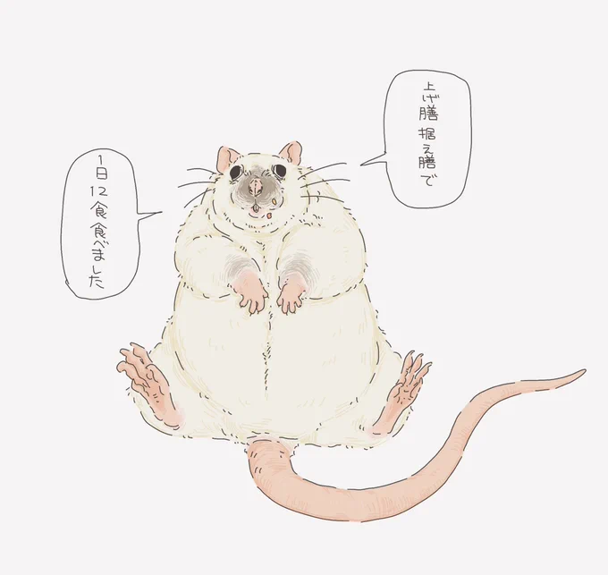 正月休みを実家で過ごしたネズミ 