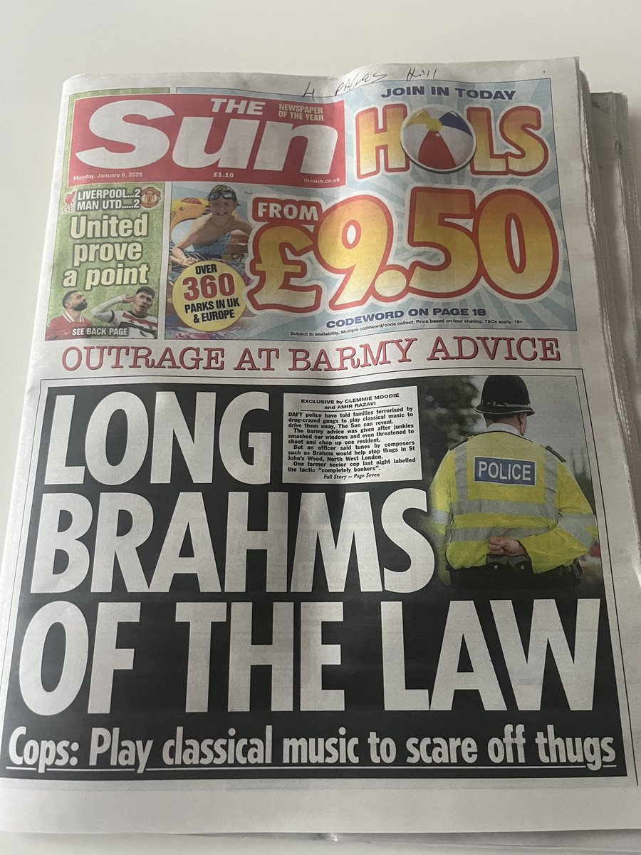 nicolelampert's tweet image. Interesting advice from the police to desperate residents asking for help against crime: play classical music, but not too loudly.