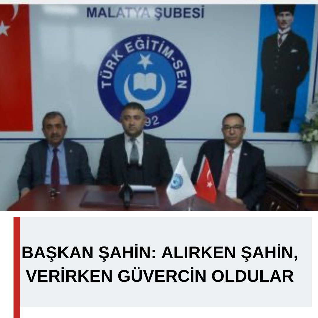 BAŞKAN ŞAHİN: ALIRKEN ŞAHİN, VERİRKEN GÜVERCİN OLDULAR - malatyaeksenhaber.com/mobil/haber/ba…
<a href="/FS_fevzisahin/">Fevzi Şahin</a> 
<a href="/Kamu_Sen/">Türkiye Kamu-Sen</a> 
<a href="/kamusenmalatya/">Türkiye Kamu-Sen Malatya</a>