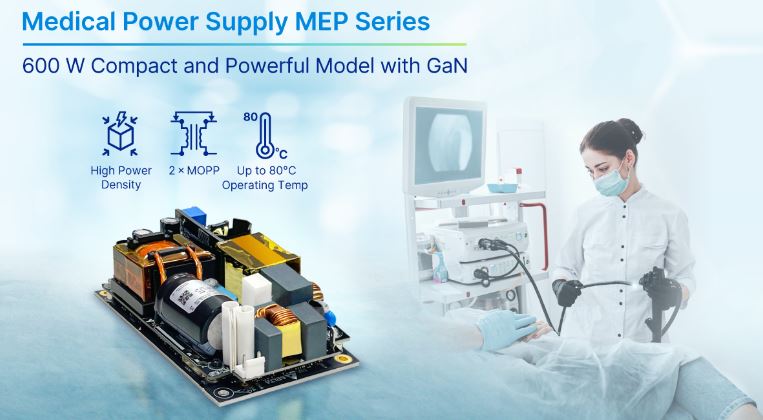 new 600W GaN open frame medical PSU from <a href="/DeltaEMEA/">Delta Electronics EMEA</a> available now via <a href="/LusoElectronics/">Luso Electronics</a>