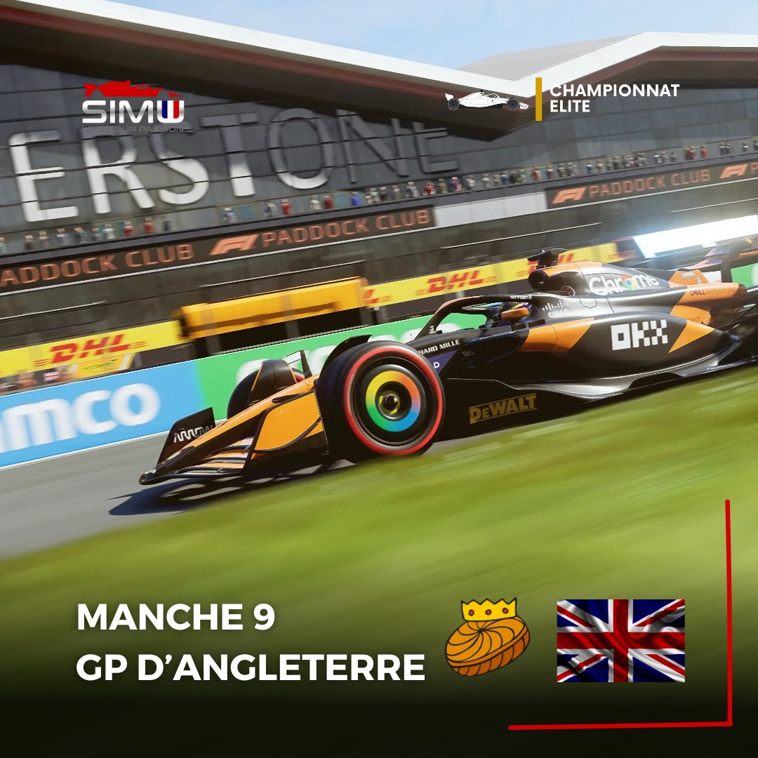 C'est la reprise pour le championnat Elite ! 
Après une bonne galette des rois, les pilotes se rendront sur Silverstone pour la 9eme manche de la saison ! 
A suivre à partir de 20h40 #MSimu #Simracing #HomeOfRacing  #F124