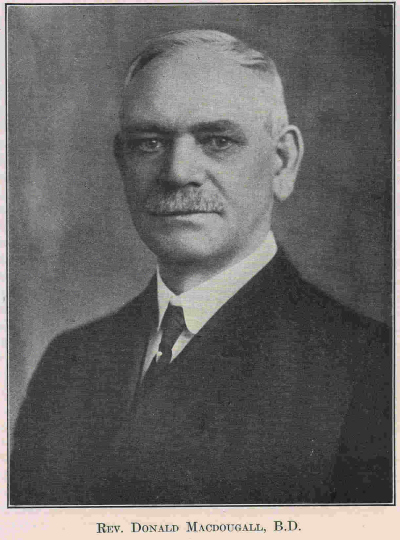 “Always remember that we are to 
preach from the passage, 
preach from our heart, and 
preach for changed lives.” 

– Donald McDougall