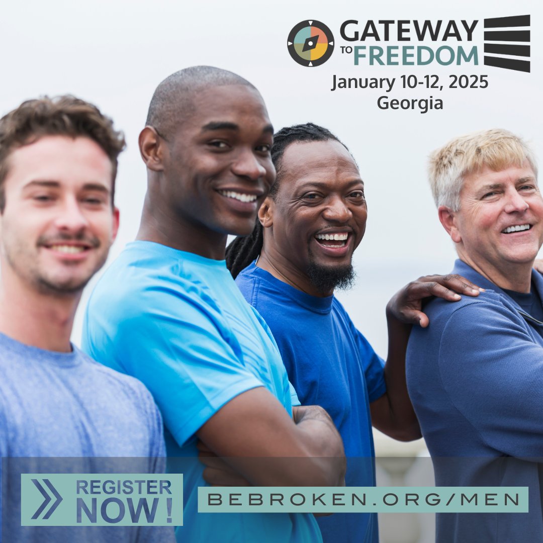 bebroken's tweet image. ⏰ There's still time to get in on the first Gateway to Freedom of 2025.

Gateway to Freedom Men's Intensive
January 10-12
St. Simons Island, Georgia

Register today!
🔗 in bio/Men, or zurl.co/vFlCm 

#GatewaytoFreedom #MenInRecovery #BeBrokenMinistries #SexualWholeness
