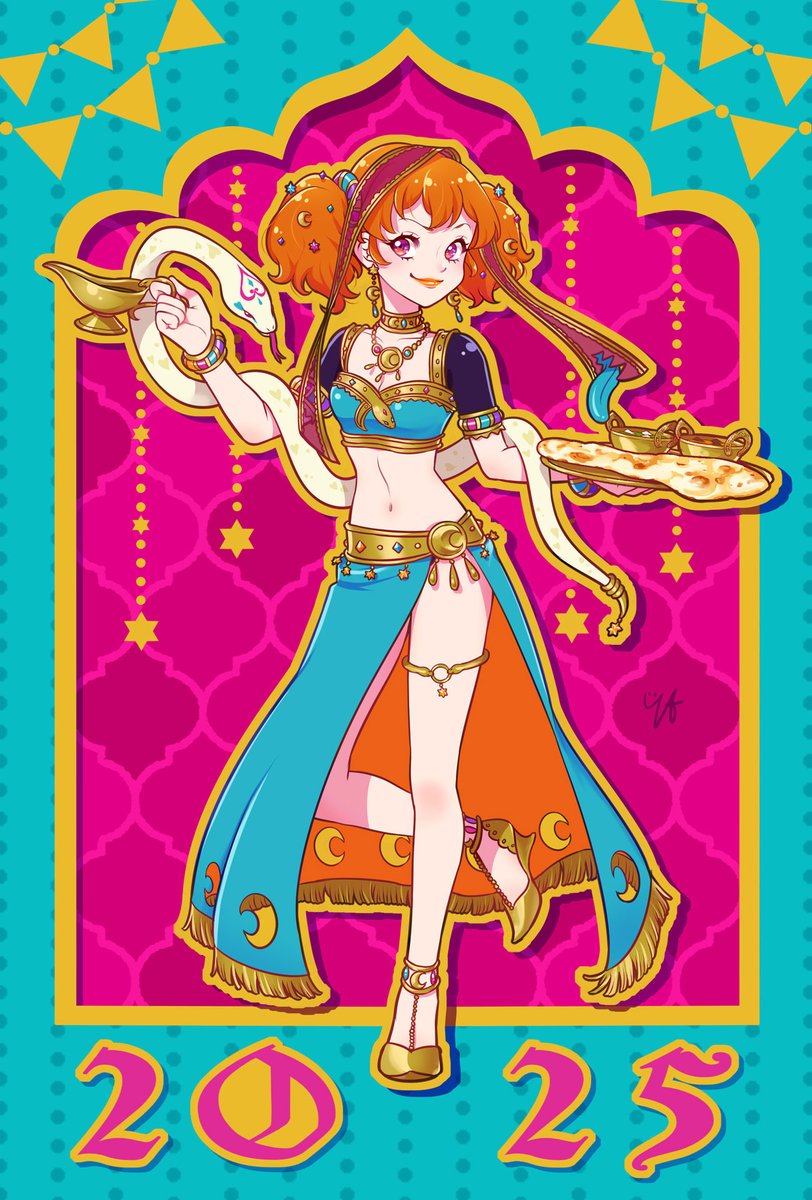 YuArimoto's tweet photo. 2025年初イラストはヘビ＆エマ🐍🕌
そして、イラストの仕事をポツポツ再開します！
以前と同じく直接依頼かコミッションサイトで受け付けております！
今年もどうぞよろしくお願いします🙇‍♀️🌟 https://t.co/AQ0ajNGHdk