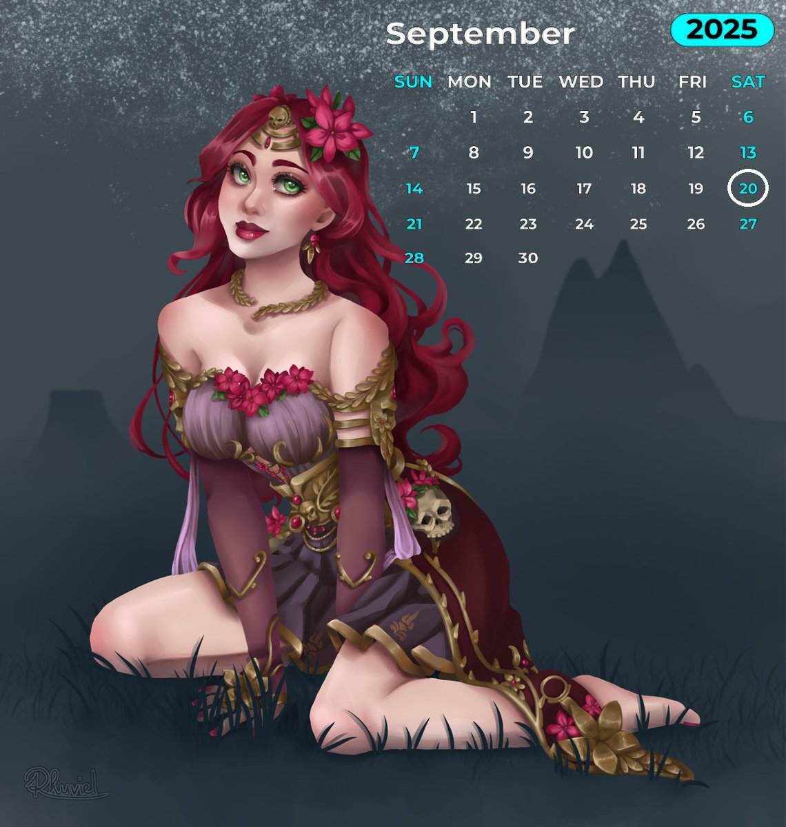 Terminally Ill Grandpa along with several other artists managed to do a large SMITE Calendar Collab including SMITE gods and goddesses.

imgur.com/a/smite-2025-c…