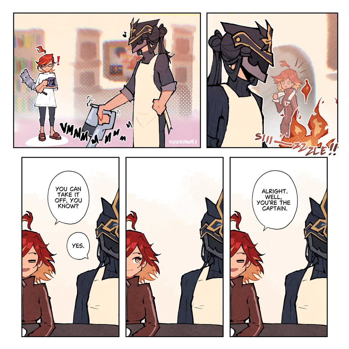 todrawki's tweet image. the helmet stays on
#GenshinImpact