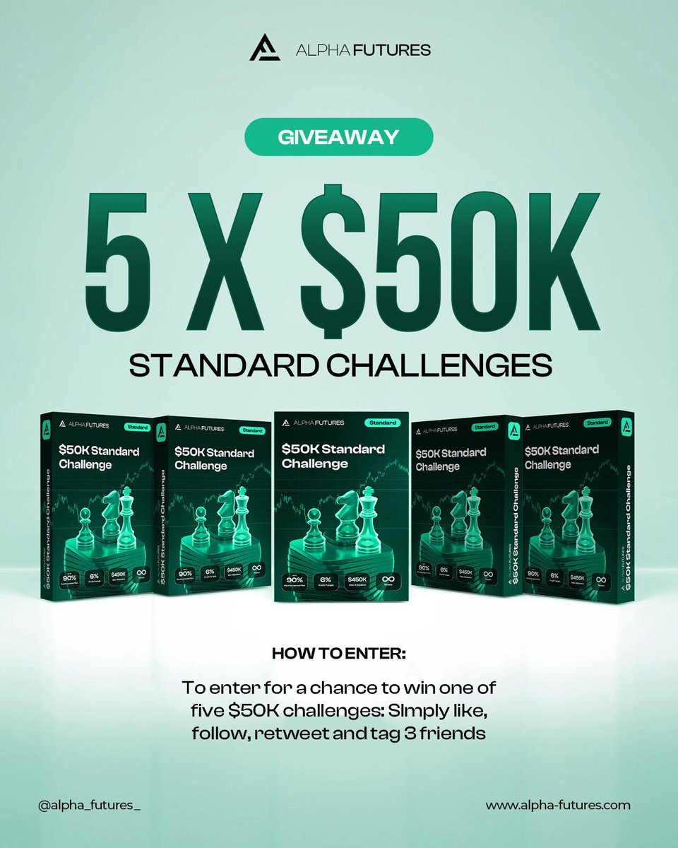 Win a $50K Trading Challenge! 🎉

We’re giving away 5 x $50K Standard Challenges! Ready to put your trading skills to the test?

To enter: like this post, follow us, retweet, and tag 3 friends below! 👇