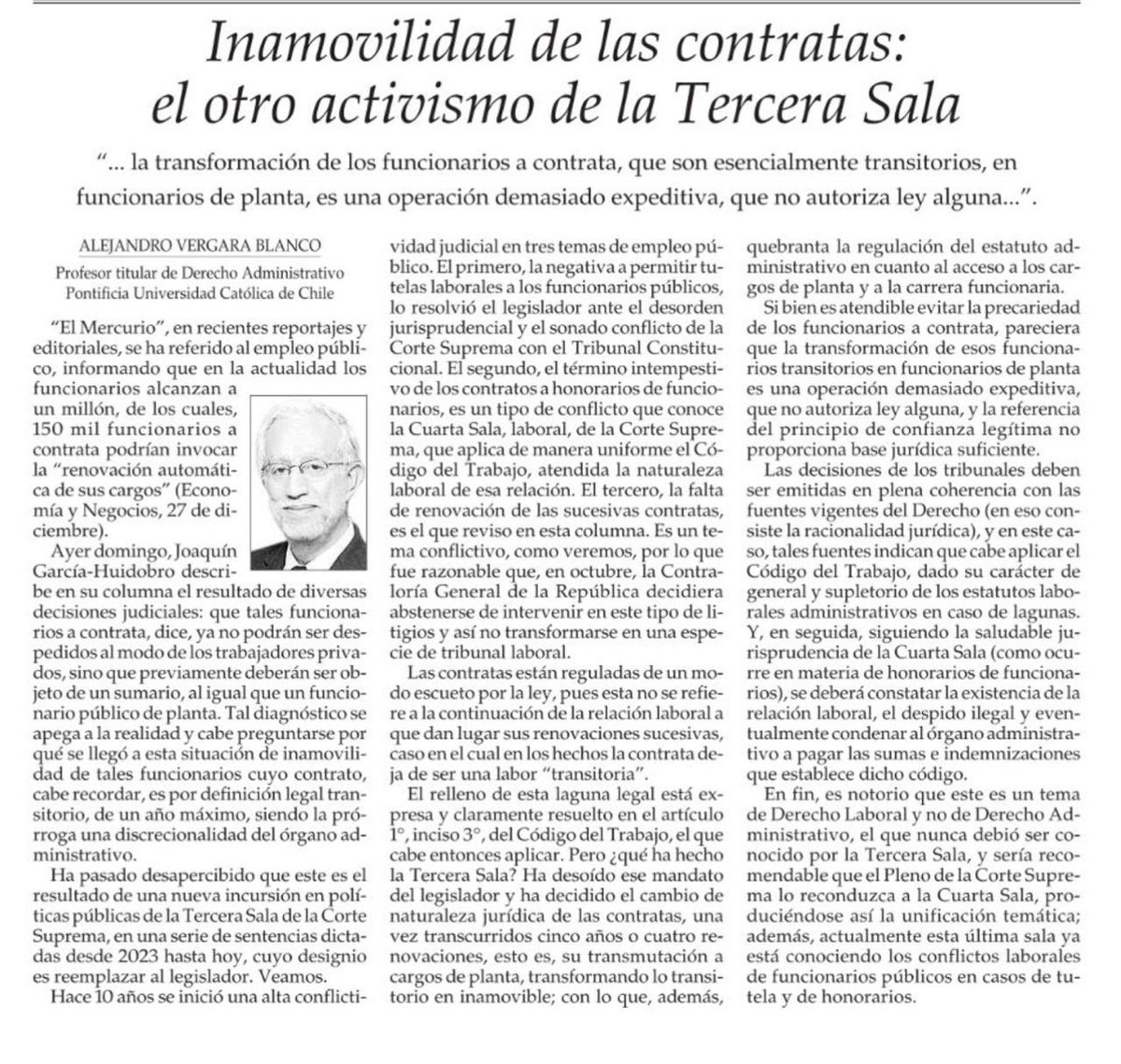 Les comparto la columna de opinión del profesor <a href="/vergara_blanco/">Alejandro Vergara Blanco, profesor de derecho</a>, publicado en El Mercurio