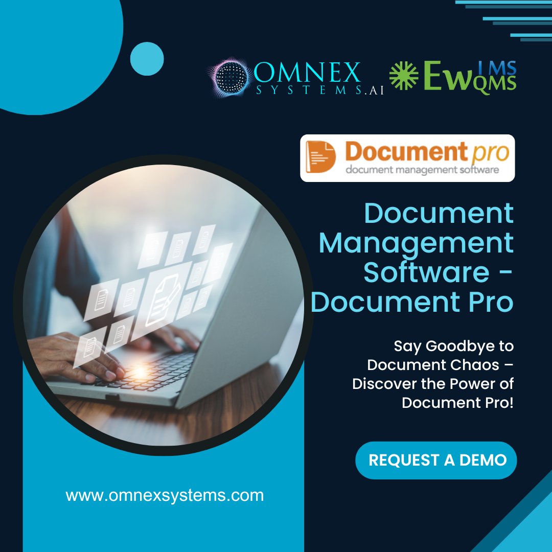 OmnexSystemsLLC's tweet image. Click to learn more or schedule a demo: hubs.ly/Q031fqPb0
Streamline Your Document Management with Document Pro by Omnex
Say goodbye to version control chaos and welcome seamless 𝐃𝐨𝐜𝐮𝐦𝐞𝐧𝐭 𝐌𝐚𝐧𝐚𝐠𝐞𝐦𝐞𝐧𝐭 with 𝐃𝐨𝐜𝐮𝐦𝐞𝐧𝐭 𝐏𝐫𝐨.
#DocumentManagementSoftware