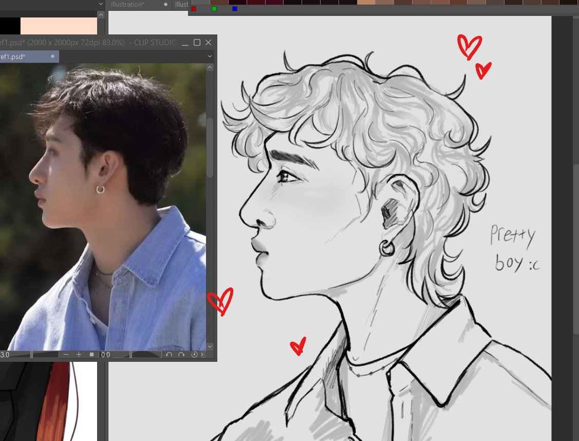 Trying to draw more, and Chan has taken over my brain so, here's another Chan sketch