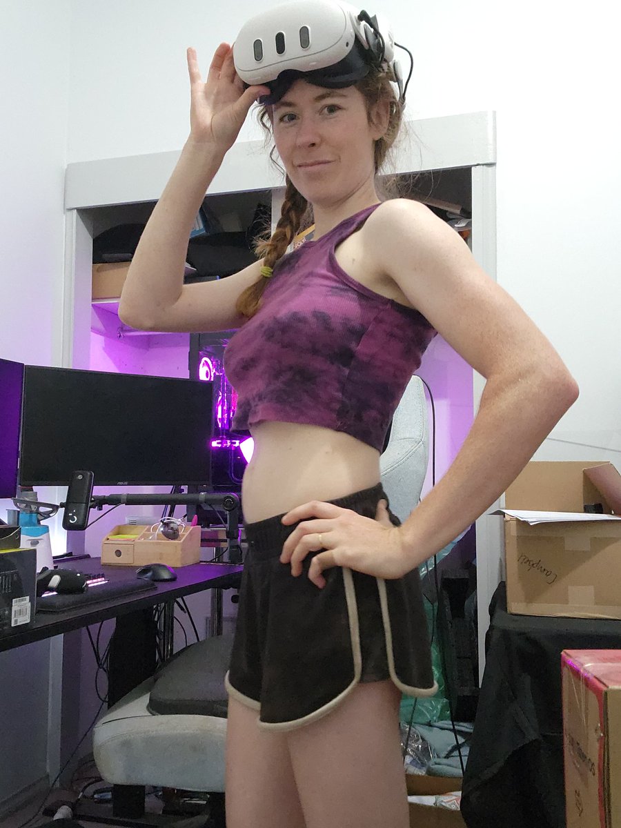 I am not back to 'beat saber fit' days, but horse riding and carrying a baby around helps 🤣