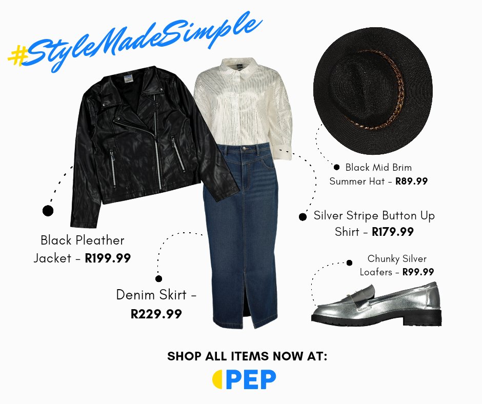 LuanaLouw's tweet image. Today’s #OOTD is proof you don’t have to spend thousands to look fab, because style doesn't have to be expensive. 

#StyleMadeSimple at #PepClothing