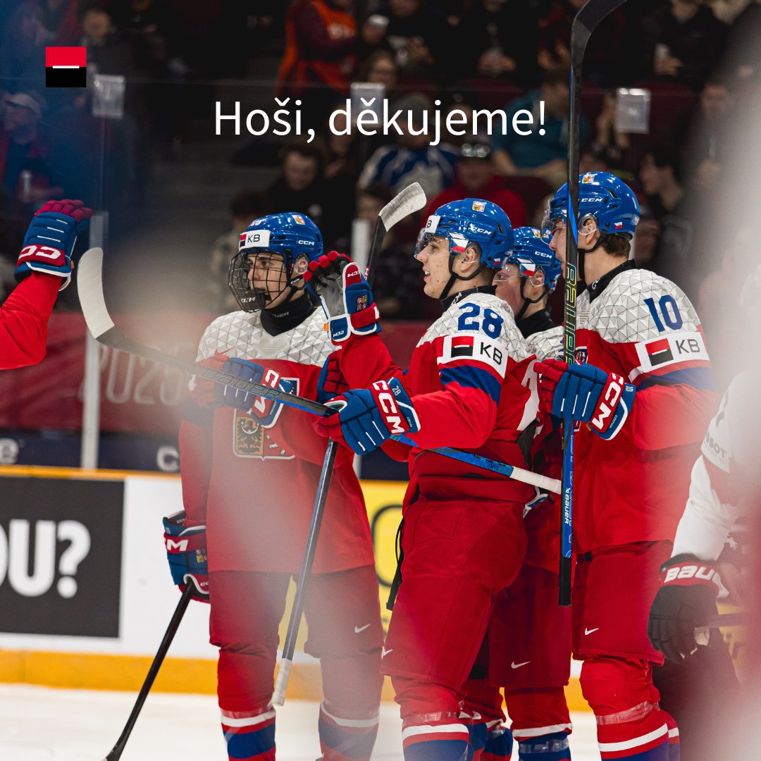 [#hokej] 🏒 Byla to podívaná pro všechny fanoušky <a href="/czehockey/">Český hokej</a> a my jako banka českého hokeje gratulujeme juniorům k bronzovým medailím na světovém šampionátu. Hoši, děkujeme!