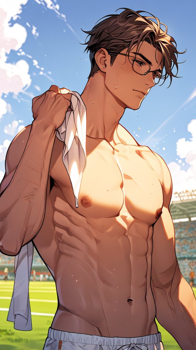 arksitark's tweet photo. gleaming sweat #boy #BL #yaoi #gleaming #sweating #football #sportscards #AIart #aiartcommunity #AnimeArt #animefanart #Trending #TrendingNow https://t.co/3ucOiOB3Z5