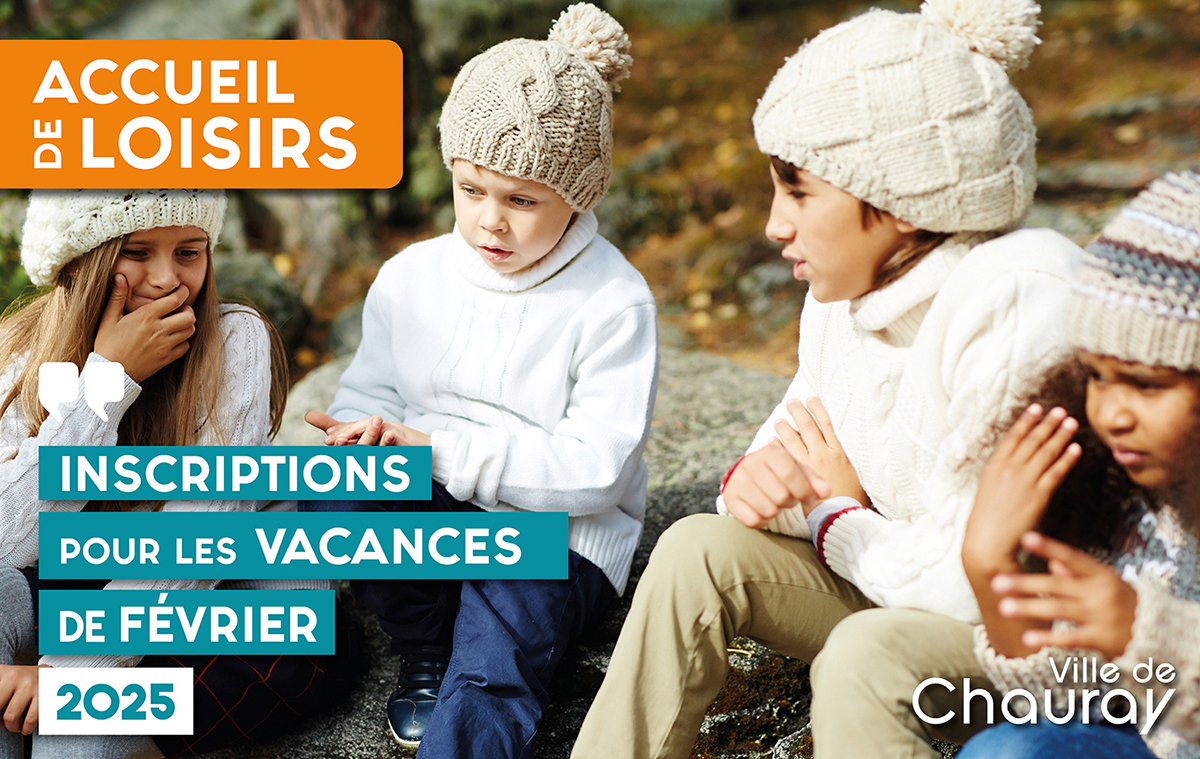 [ ACCUEIL DE LOISIRS - VACANCES FÉVRIER 2025 ]  Inscriptions  :    
➡ via le lien suivant : bit.ly/4h3Z7By
⚠️ Date limite d'inscription : le 9 Février 2025