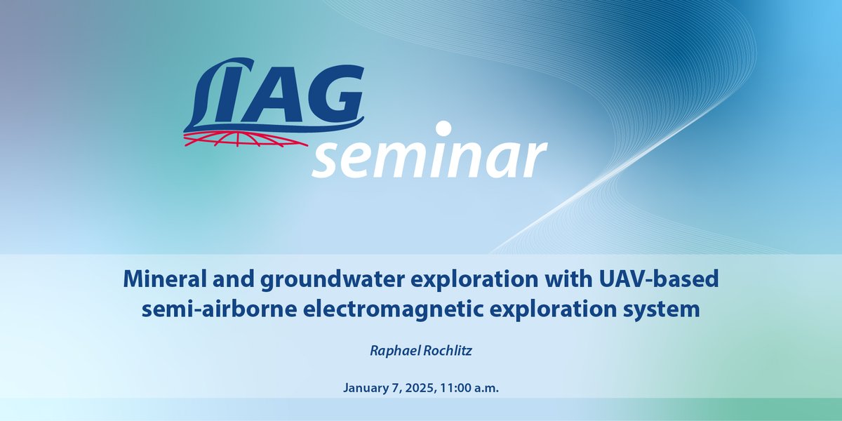 🌐 Upcoming #LIAG Seminar: We’re thrilled to have Raphael Rochlitz presenting the latest results in semi-airborne #electromagnetic (#SAEM) #exploration. 

👉Join for free at LIAG or online: 🔗leibniz-liag.de/home/das-liag-…

 #Geophysics #Geoscience #Geophysik #Forschung #Hannover
