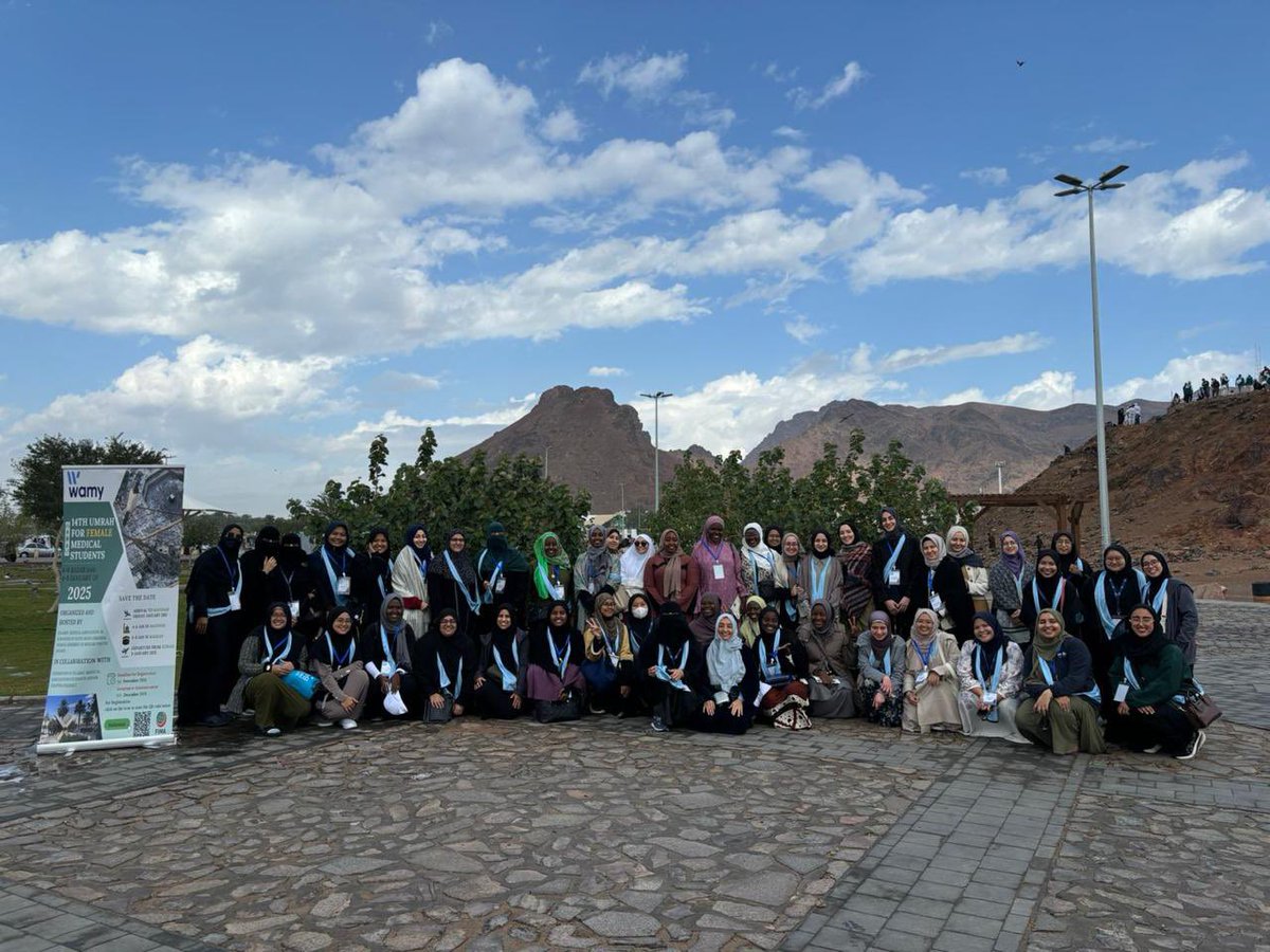 drmusanordin's tweet image. WAMY @wamy FIMA @FIMAweb 14th Umrah for Medical Students (Girls) hosted by Islamic Medical Association🇸🇦 
The 50 girls are now in Madinah
Visiting historical sites &amp;amp; Umrah in Makkah
A week of learning, training, reflecting, energising and sharing of dreams, hopes!
Allah bless 🙏