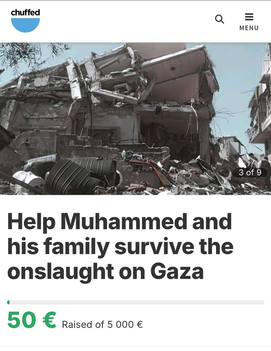 Under the bombing in Gaza,I am trying to protect my My little brothers  and provide for their needs amid the destruction💔

Your donation may be my family’s lifeline in this darkness🥺😔

I'm very tired and frustrated🙁

I hope everyone supports me🙏
#Gaza #GazaGenocide