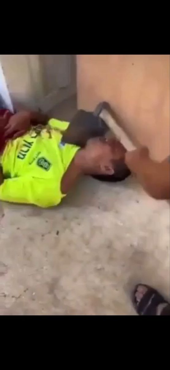 A regular GAZAN man, not a Hamas elite terrorist fighter, about to chop the head off of an innocent &amp; alive Thai worker with a garden hoe on OCT 7 in Israel.

Never forget who we are dealing with.