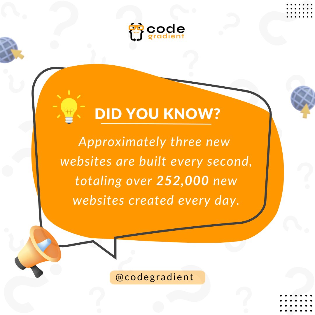 incodegradient's tweet image. The digital world is growing fast—are you ready to stand out? Let’s build something amazing together! 💻✨ 

#WebDesignFacts #DigitalGrowth #WebsiteDevelopment #WebsiteDesign #Website #websites