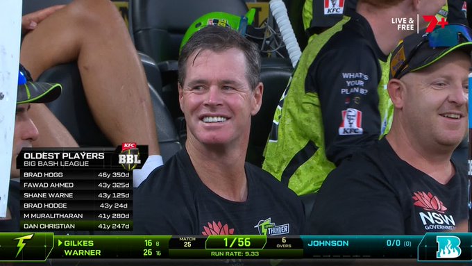 Dan Christian becomes the sixth-oldest man to play in the Big Bash tonight  📹 Credits: Twitter/7Cricket