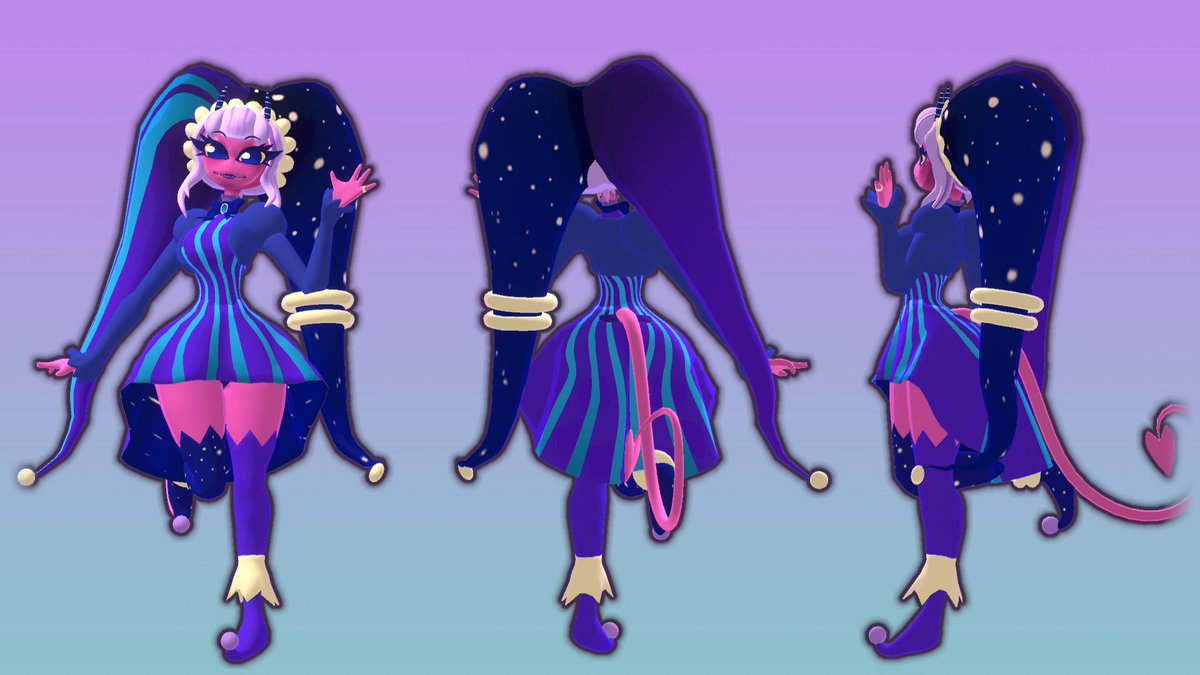 KGbeeeee's tweet image. Just finished up a commission of my friend&apos;s couple OC&apos;s based @keiarubino&apos;s art! I&apos;ll post both of them together soon!

#helluvabossOC #helluvaOC #impsona #blender #vrchat #vrc #vrchatavatar