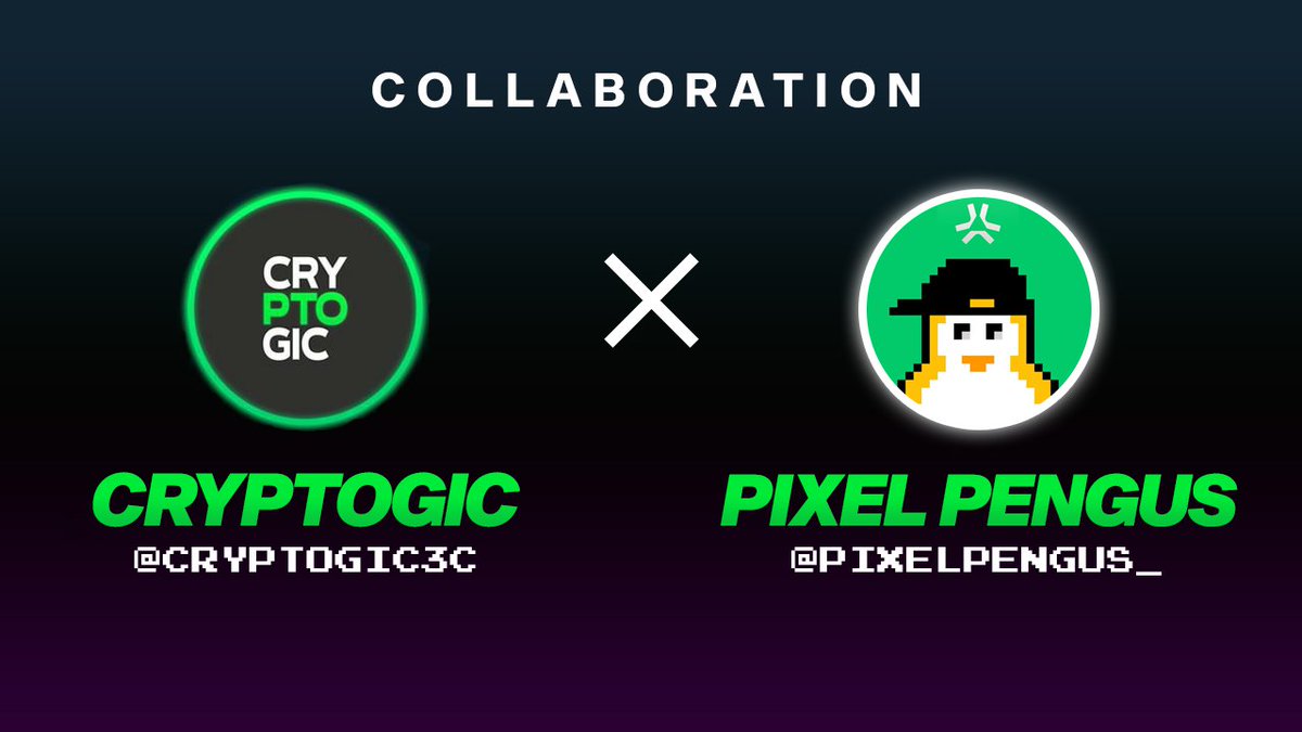 0xkingsmans's tweet photo. Cryptogic โ Pixel Pengus 20x NFT WL Giveaway
" First Pixelated Penguins Coming On Abstract "
To Enter : 24 Hour's โฐ
1. Follow On X
@PixelPengus_ & @Cryptogic3c
2. Like and Retweet
3. Tag Friend
#WLGiveaway #PENGUS #Abstract #AbstractChain #NFTGiveaways