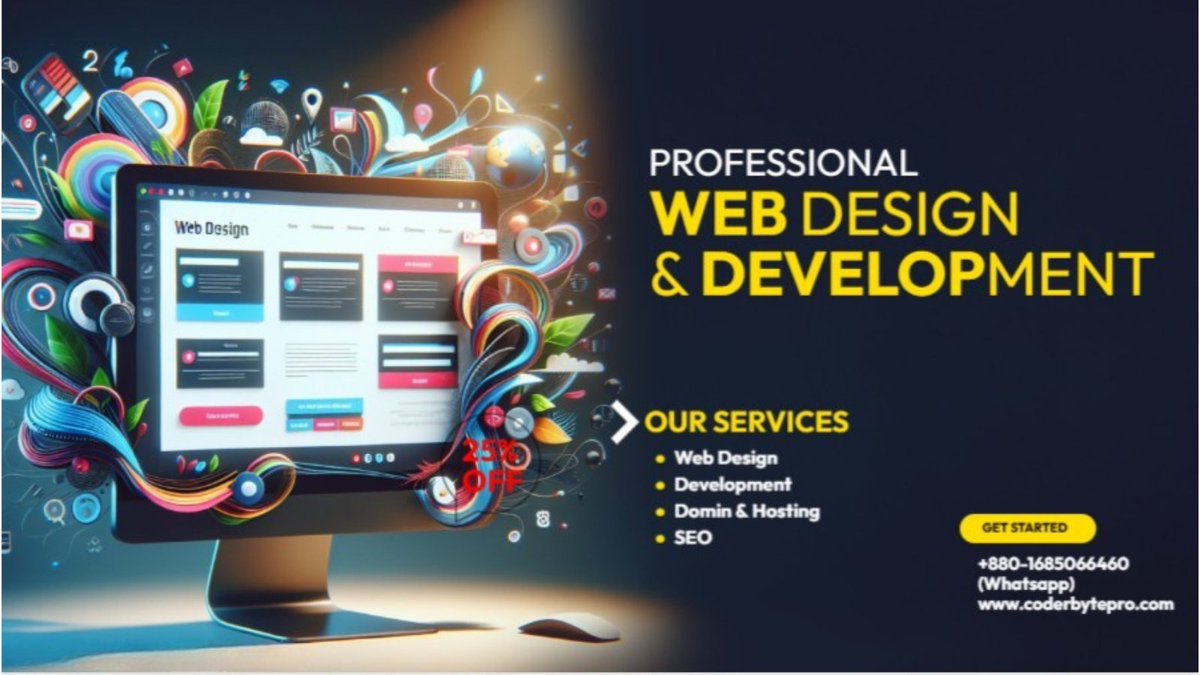 coderbytepro's tweet image. 💻 Your website, your rules!
Customized websites for every need—E-commerce, Blogs, Corporate, & more. 🚀 Lifetime support!
📞 Call/WhatsApp: +88 016-85066460
🌐 Coderbytepro.com
#WebDesign #DigitalTransformation #BusinessGrowth