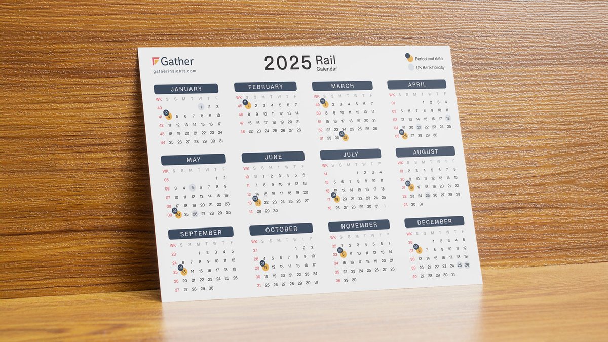 Jump back into your work rhythm with our free 2025 Network Rail calendar 📅

💯 Free high-definition PDF
🎯 Perfect for planning, delivering, and reporting
🖨️ Optimised for colour and b&amp;w

Download and start 2025 strong 👉 gatherinsights.com/blog/2025-netw…