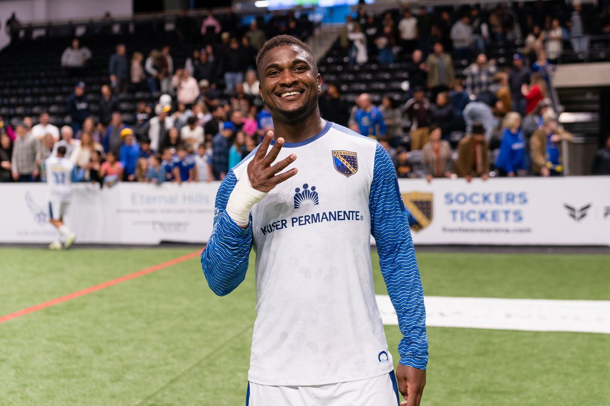 He has infectious energy. 😎

Tavoy Morgan with 4 goals in a 𝙡𝙤𝙪𝙙 statement win over the Chihuahua Savage at Frontwave Arena.

📸 for <a href="/SanDiegoSockers/">San Diego Sockers</a>