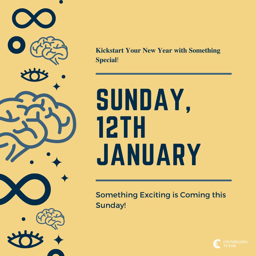 CounsellorTutor's tweet image. 🎉 Kickstart Your New Year!

Our annual free lecture is coming soon!

📅 Save the date: Sunday, 11 am
🌟 Spark inspiration &amp;amp; deepen your practice.

💭 Any guesses on the topic? Drop them below! 👇

#FreeLecture #CounsellingGrowth