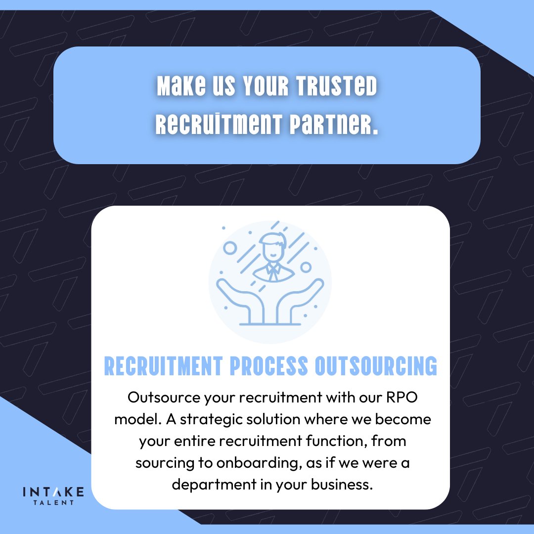 Intaketalent's tweet image. We have a commitment to personalised service, taking the time to understand each business we work with and tailor out approach accordingly. 

#intaketalent #recruitment #recruitmentpartner #retainedrecruitment #personalised