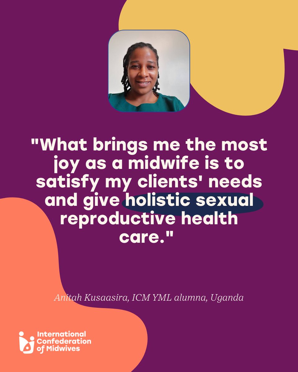 world_midwives's tweet image. Midwives ensure women and families receive holistic, client-centered care. 💜 Let’s celebrate their essential contributions to SRHR and global health! 

#MidwivesMatter #SRHR