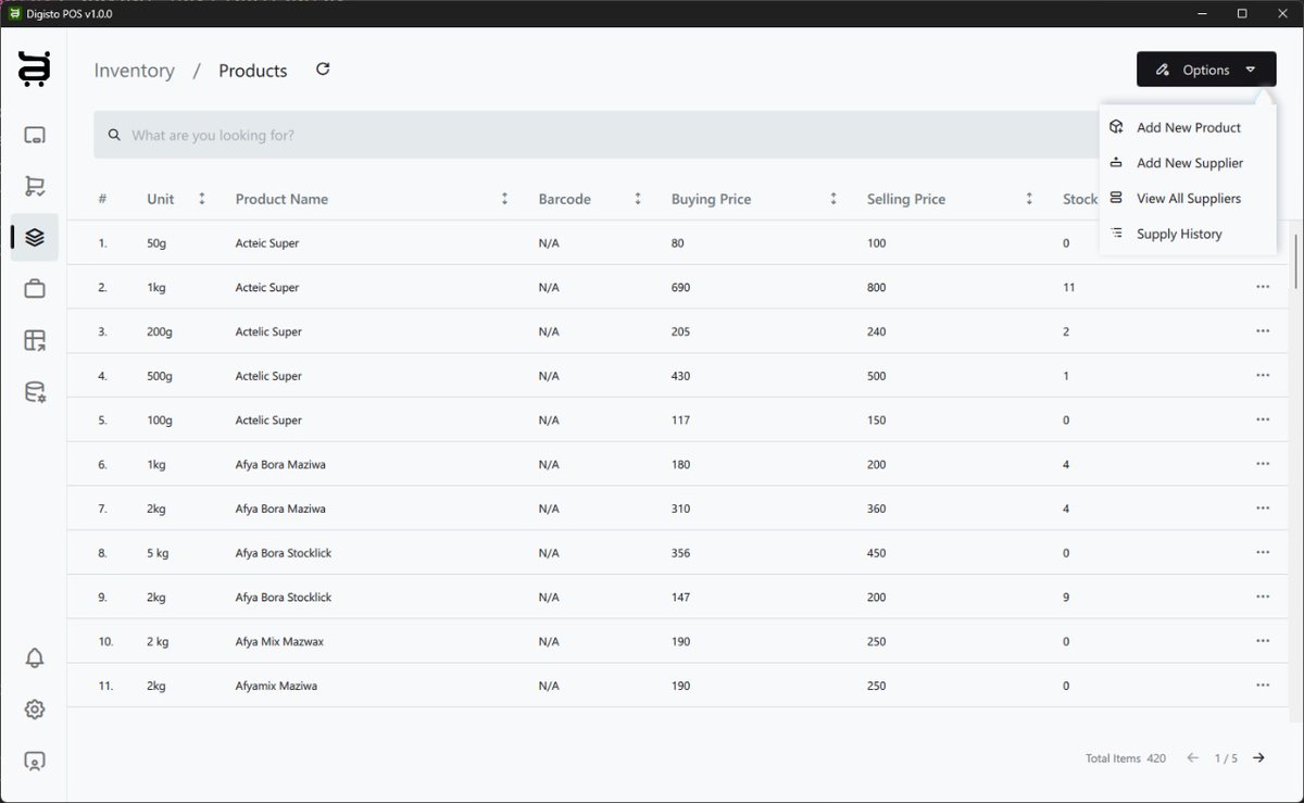 Something's cooking in our #labs, we are excited to be bringing a good tool for your business point of sale #POS. 

Stay tuned for the upcoming beta release!

#digisto #koaleygroup #sale #inventory #desktop