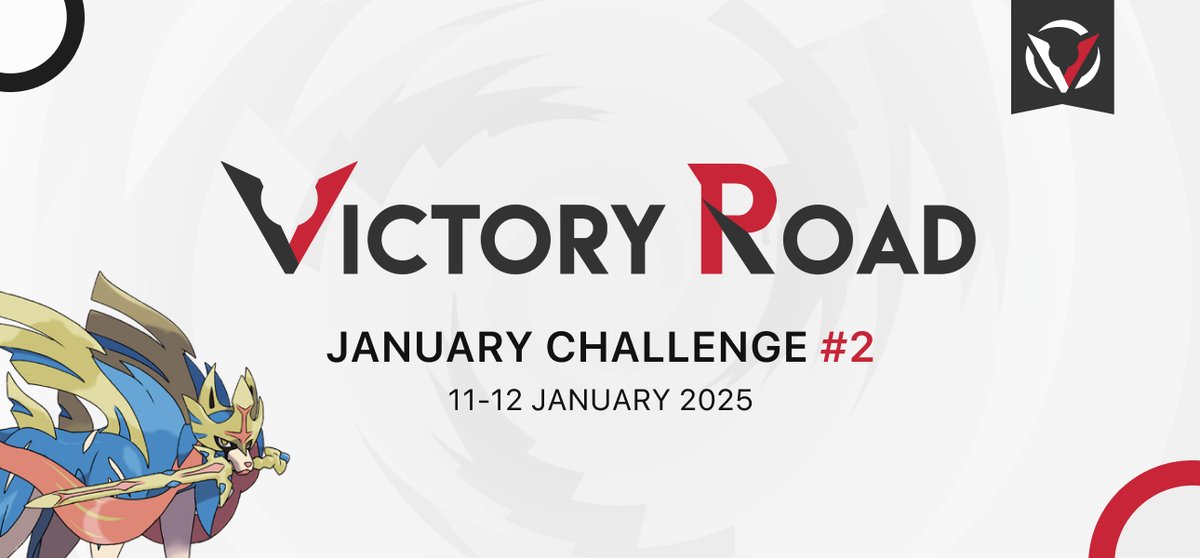 It is not over yet! Join us for the VR January Challenge #2! 🚀🌐

🗓️ 11–12 Jan, 14:00 UTC
🎮 VGC Reg. Set G
🎟️ $10 USD
🏆 2-day Swiss + asymmetrical cut

🔁 RT for a chance of a free entry!

📖 Info: victoryroad.pro/vr-jan25-2/
👉 Sign-ups: battlefy.com/victoryroad/vi…