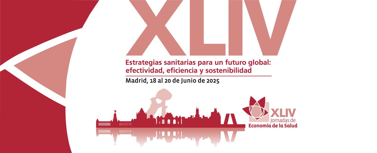 AES - Asociación de Economía de la Salud (@aeseconsalud) on Twitter photo XLIV edición de las #JornadasAES
"Estrategias sanitarias para un futuro global: efectividad, eficiencia y sostenibilidad"
🗓️ Fecha límite para enviar comunicaciones: 31 enero, 2025
📅 18-20 junio, 2025
📍 <a href="/unicomplutense/">Complutense</a>, Madrid
ℹ️ s.mtrbio.com/jtyxmzoziz XLIV edición de las #JornadasAES
"Estrategias sanitarias para un futuro global: efectividad, eficiencia y sostenibilidad"
🗓️ Fecha límite para enviar comunicaciones: 31 enero, 2025
📅 18-20 junio, 2025
📍 <a href="/unicomplutense/">Complutense</a>, Madrid
ℹ️ s.mtrbio.com/jtyxmzoziz