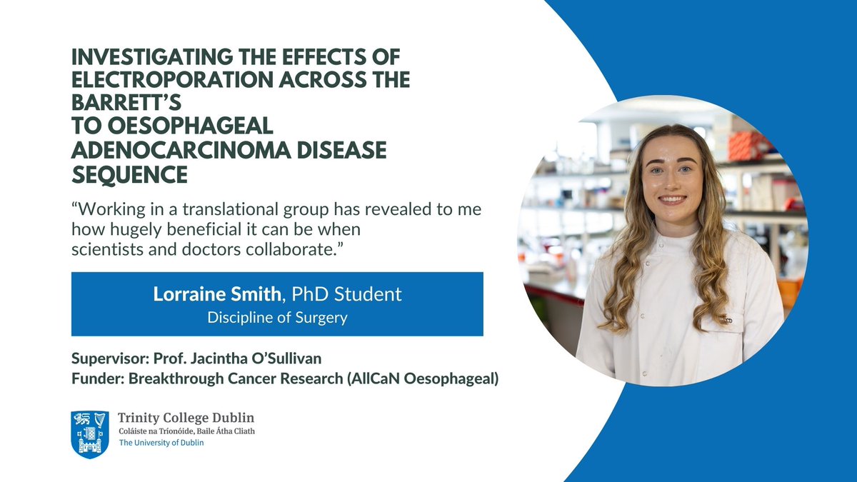Say hello to another of our emerging researchers of the future - PhD student, Lorraine Smith who is investigating new treatments for Barrett's Oesophagus and browse the 120 other PhD projects in our Annual Overview of Doctoral Health Research 2024. tinyurl.com/yd6m9ywf