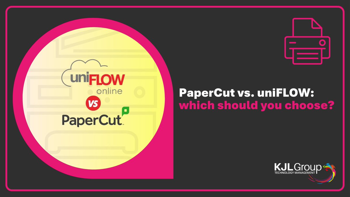 PaperCut vs. uniFLOW: Print Management

PaperCut: Versatile, eco-friendly, cost tracking, secure.
uniFLOW: Canon-optimized, advanced security, mobile printing.

📧 sales@kjlgroup.co.uk 📞 01268 857118
kjlgroup.co.uk/2025/01/paperc…