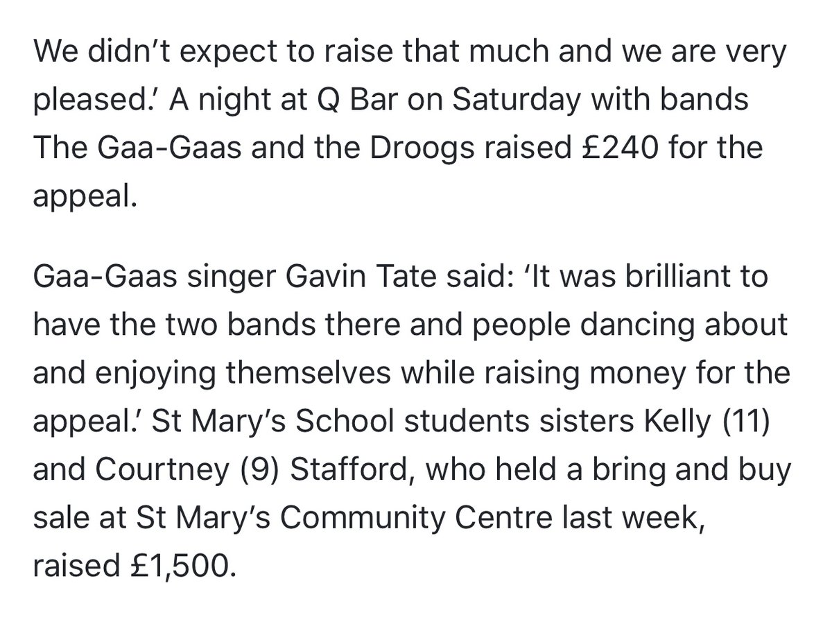 1st press eva JEP 20 yrs ago this week 4 hosting Tsunami Appeal Thailand event. Raised £240 &amp; bumped up to £300 which was best we could do considering none of us worked. The Droogs were my other project which later became The Valentines &amp; rest is history - jerseyeveningpost.com/news/2005/01/1…