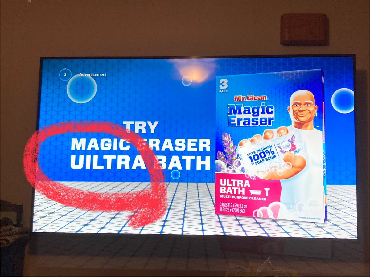 k5blaze454's tweet image. Hey @ProcterGamble 

Mr.Clean missed a spot!!🤣🤣
(During bowl games last weekend)

DEI hire doing your spelling &amp;amp; Proofing?? 🙄

#NoMoreSilence 
#NoMoreDEI